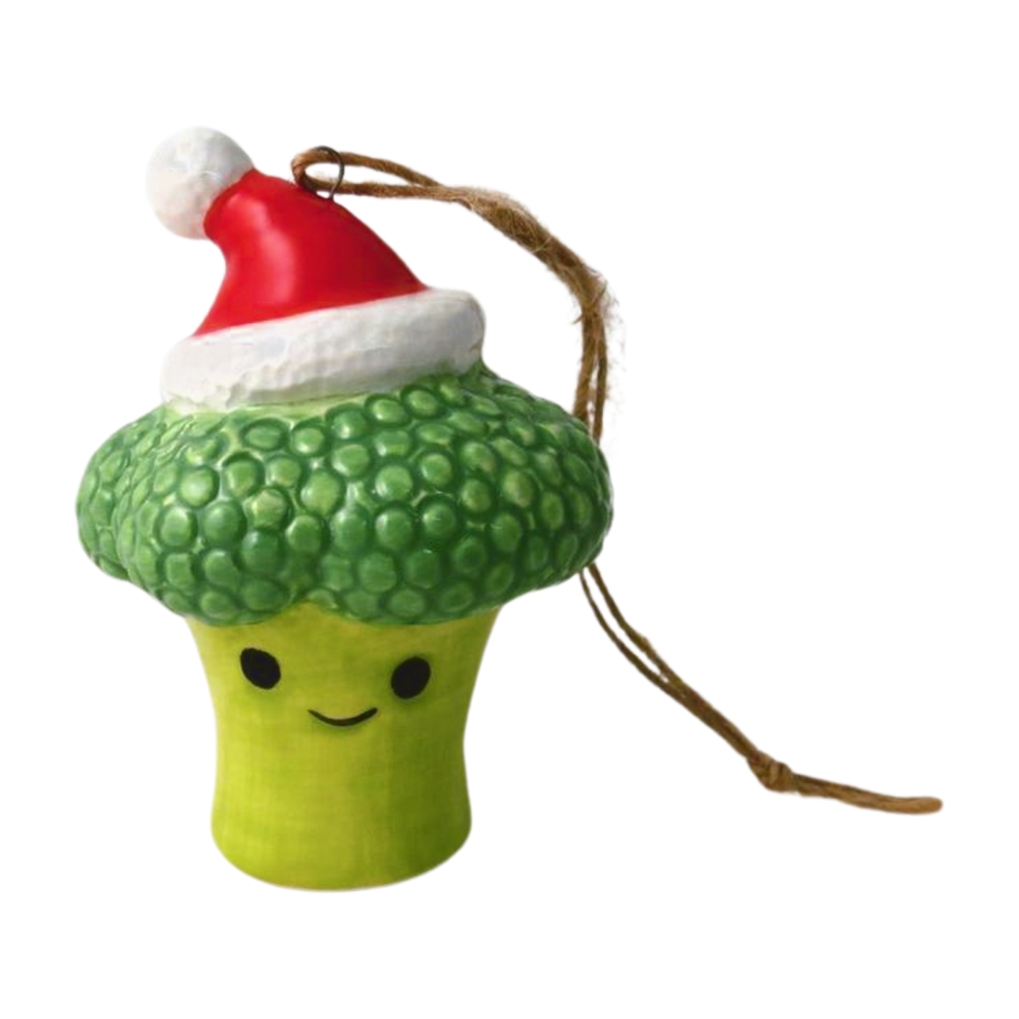 Fun Ceramic Broccoli Christmas Tress Hanging Decoration