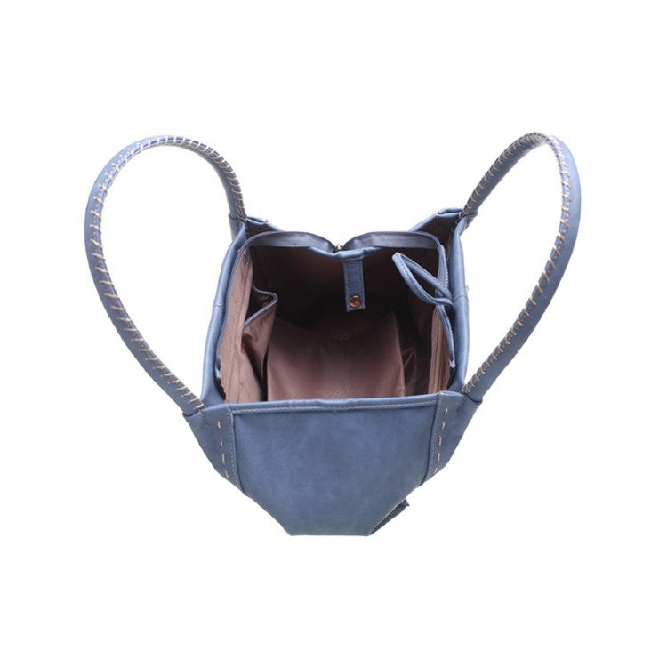 Bessie London Button Bag - Navy