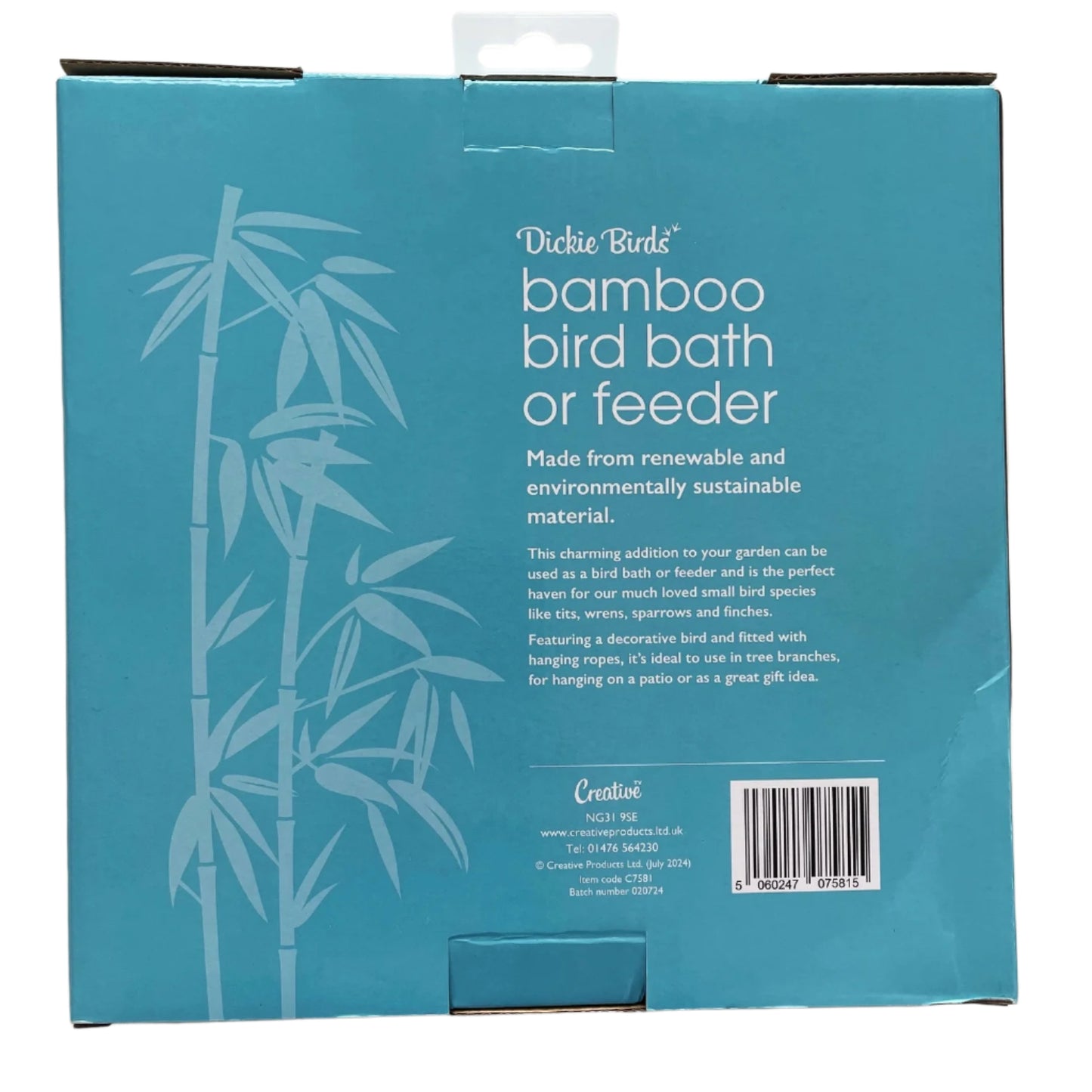 Bamboo Bird Bath Feeder