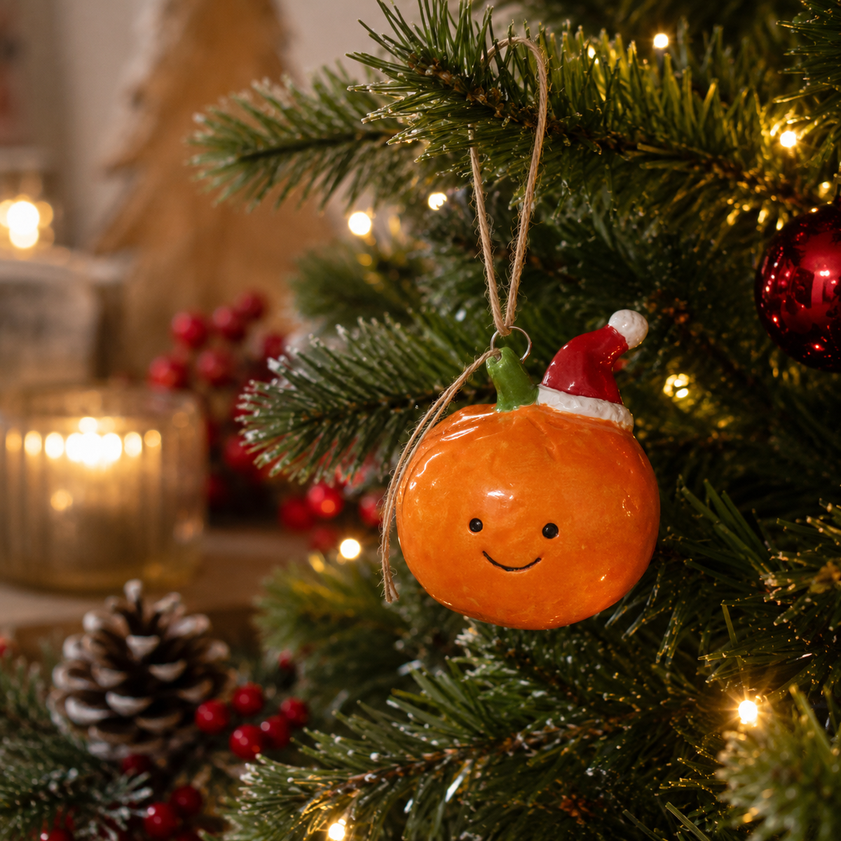 Ceramic Satsuma Christmas Tree Decoration