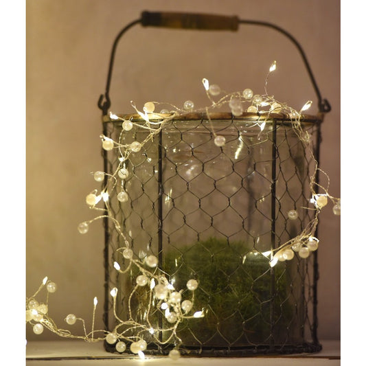 Pearl Cluster - 100 or 200 LED Indoor Light Chain - Battery or Mains Powered