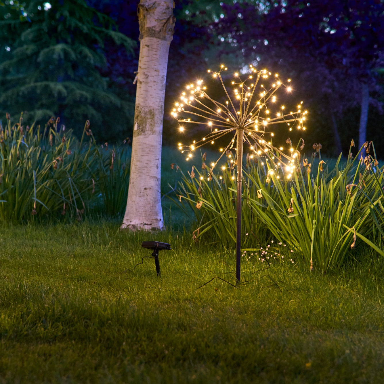 Dandelion 35cm Solar Garden Lights -Outdoor Stake Light - LED Warm White
