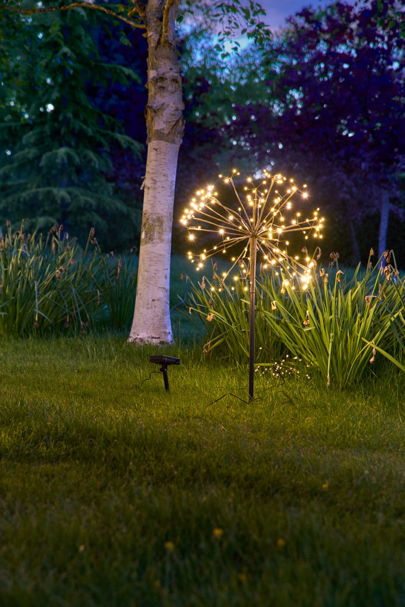 Dandelion 35cm Solar Garden Lights -Outdoor Stake Light - LED Warm White