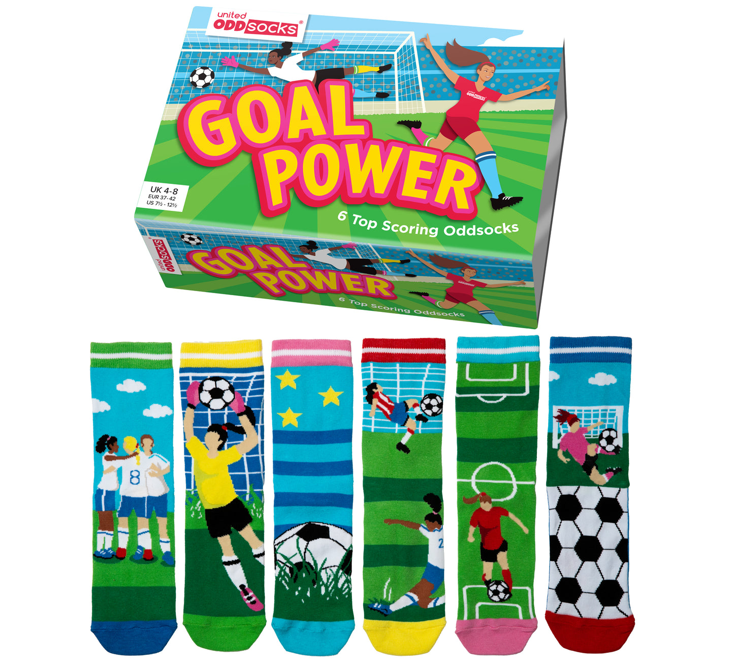 United Oddsocks - Ladies GOAL POWER Odd Socks