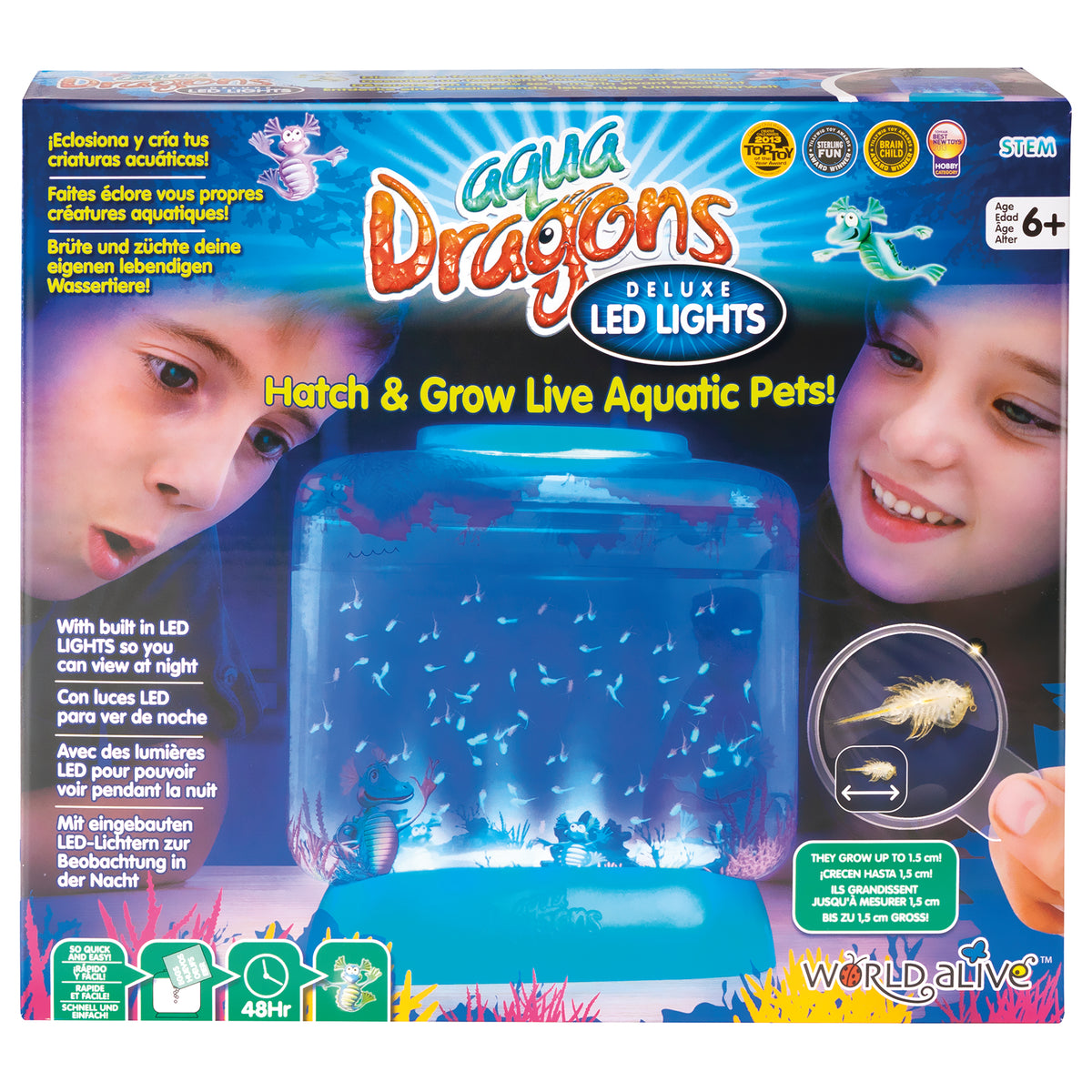 Aqua Dragons Deluxe - LED Aquarium Live Aquatic Creatures Hatching Kit