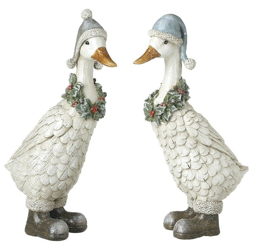 Christmas Duck With Wreath - 2 Designs