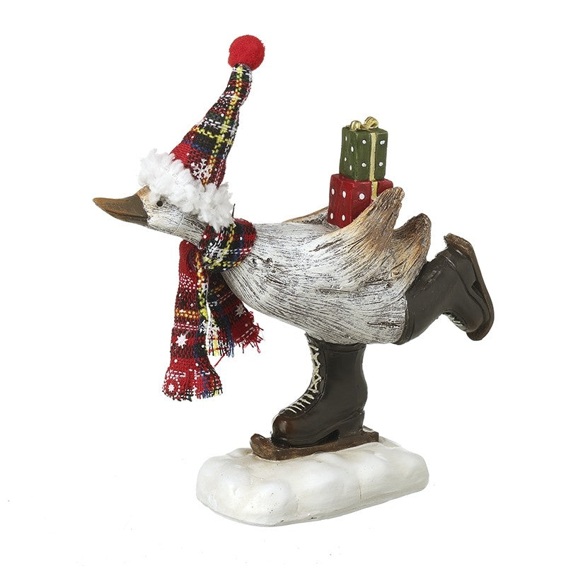 Christmas Skating Duck