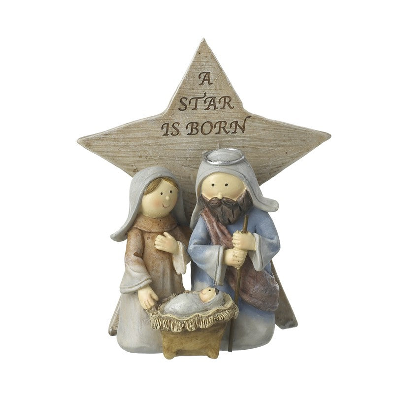 A Star Is Born Resin Nativity Scene