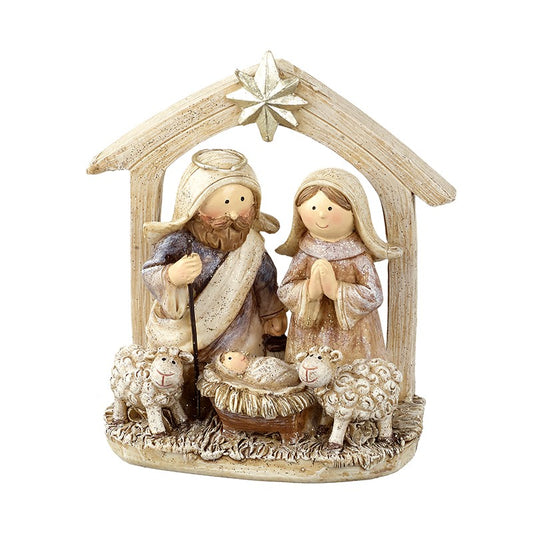 Nativity Stable Scene Standing Ornament