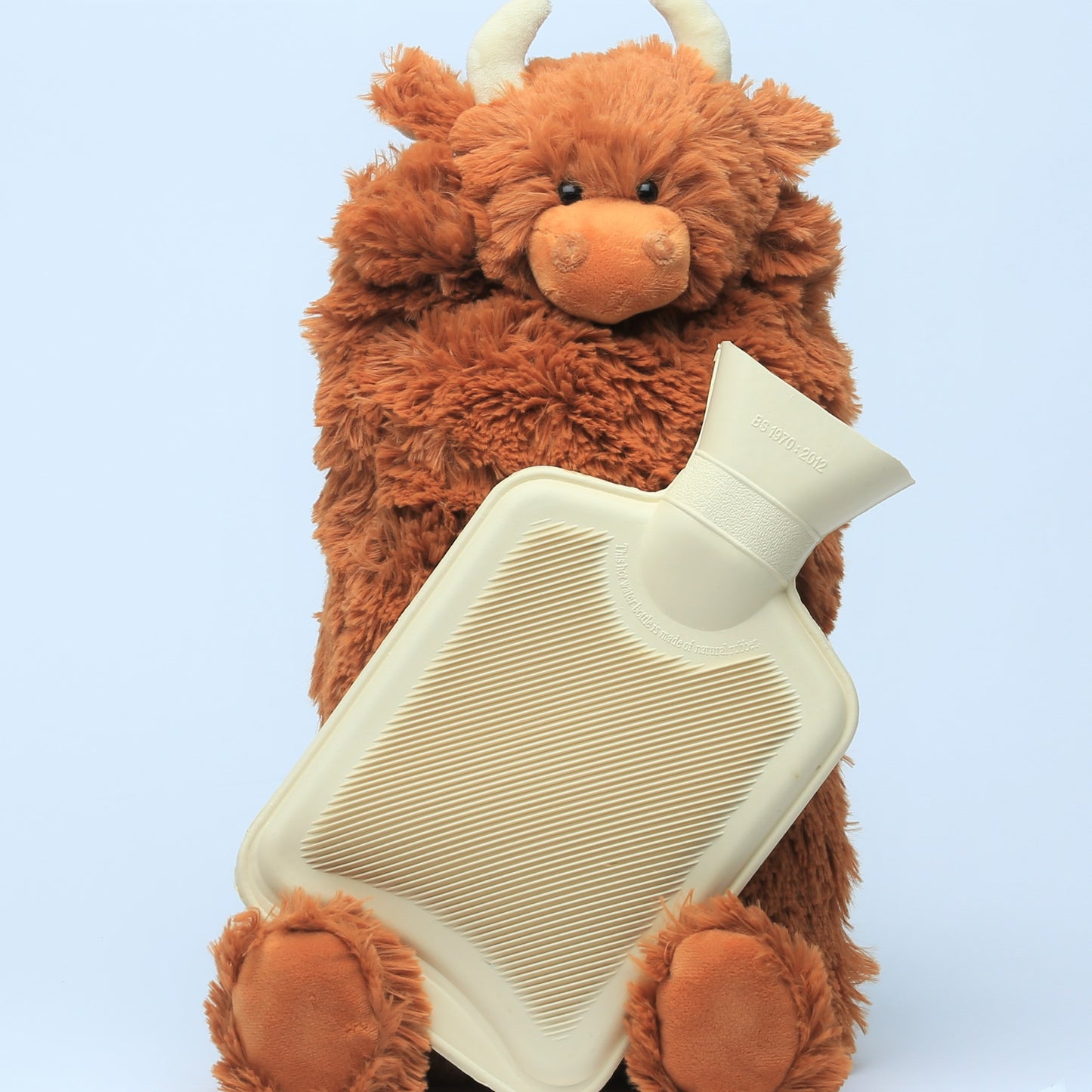 Brown Highland Coo Hot Water Bottle Cover / PJ Case