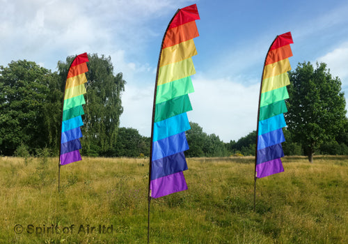 Spirit of Air Feather Banner - 4m or 6m - Spectrum (Rainbow)