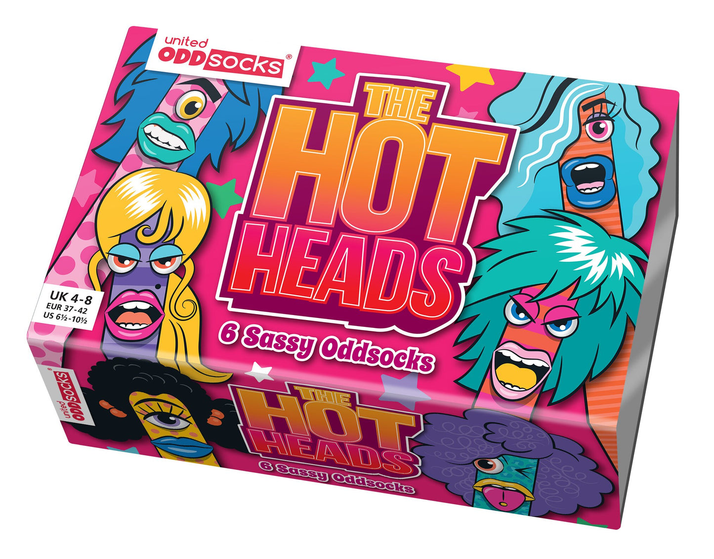 Oddsocks Hot Heads 6 Ladies Odd Socks