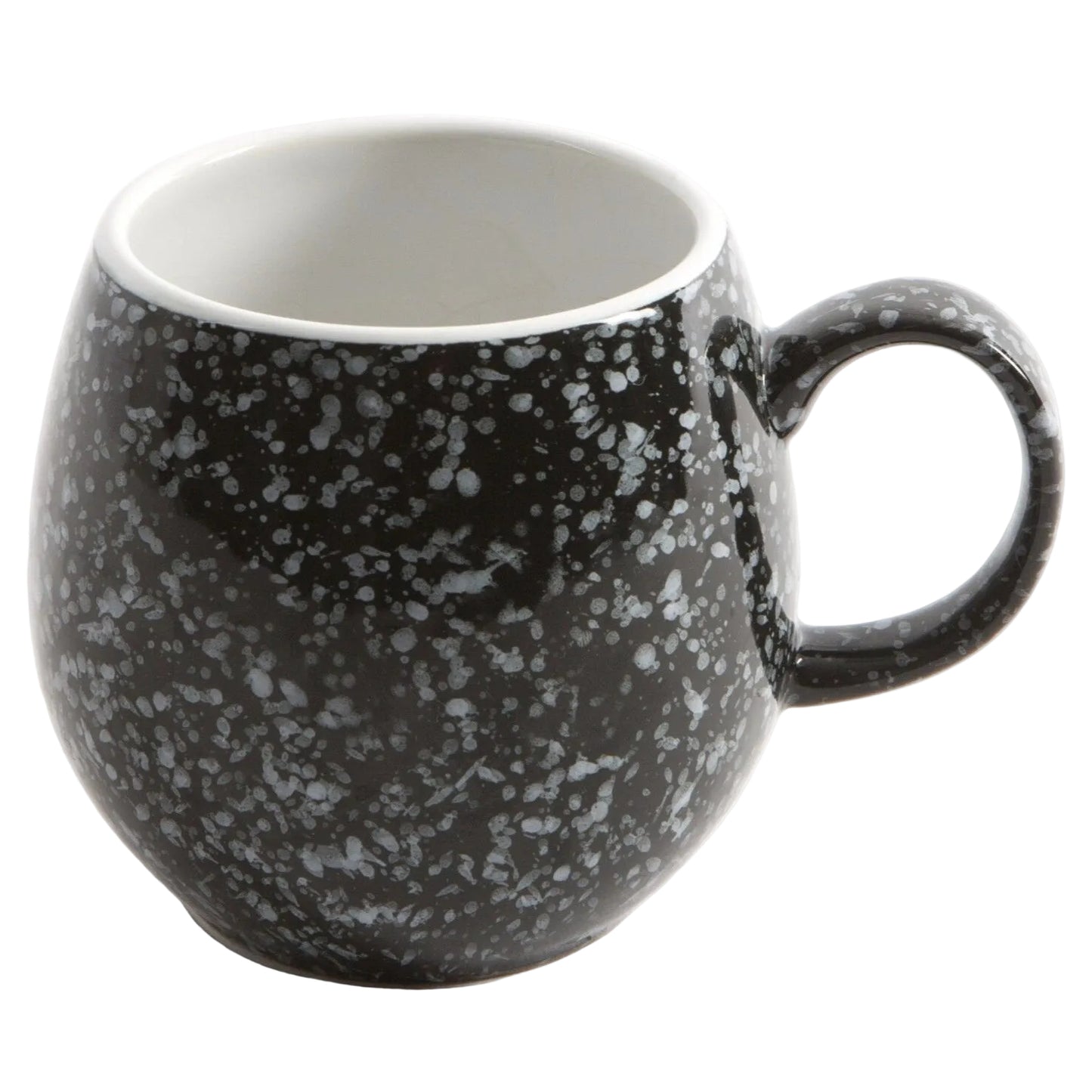 Set of 2 or 4 London Pottery Pebble Mugs - Gloss Black