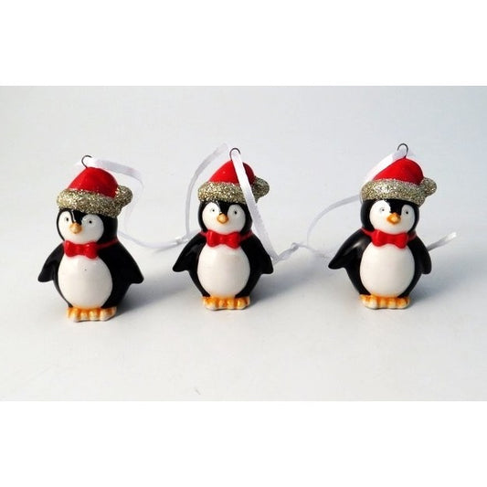 Ceramic Hanging Penguin Christmas Tree Decorations