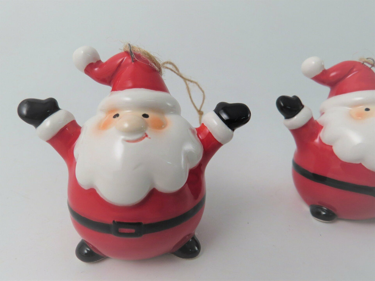 Cheerful Ceramic Santa Christmas Decoration - 4 Sizes