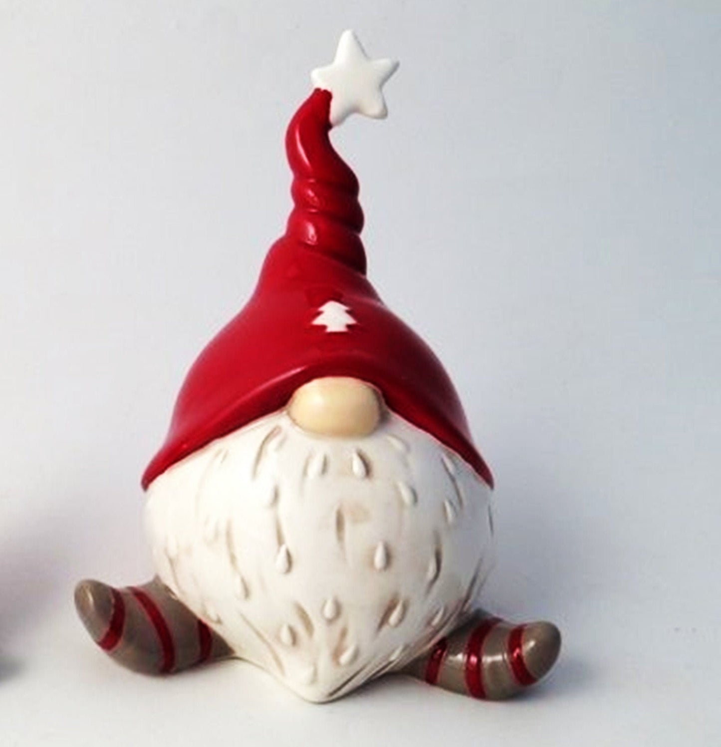 Ceramic Santa Gonk Figure - 14cms