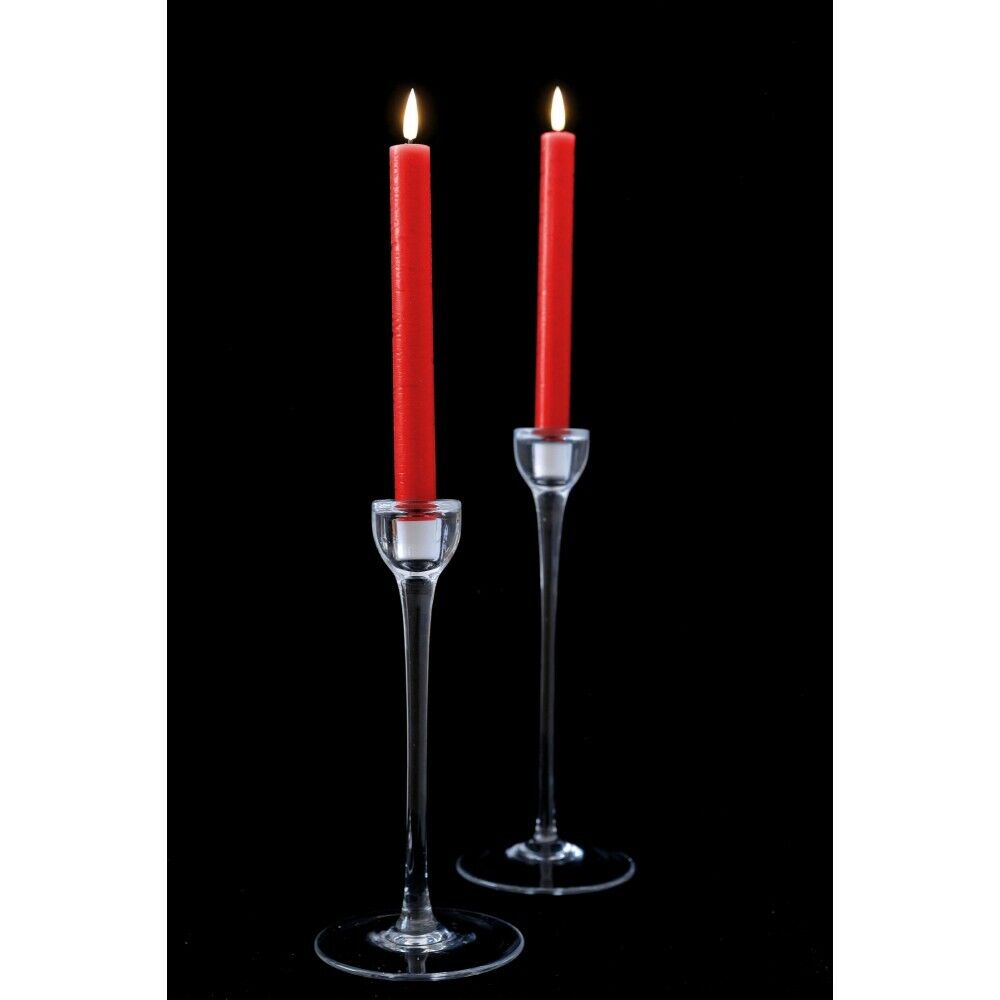 LED Chandelier Candles (Red or White) - set of 2 - Battery Powered