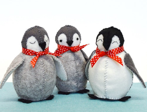 Corinne Lapierre Felt Baby Penguins Sewing Craft Kit
