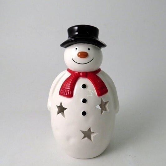 Giftware Trading Snowman T-Light Holder - 16.5cms