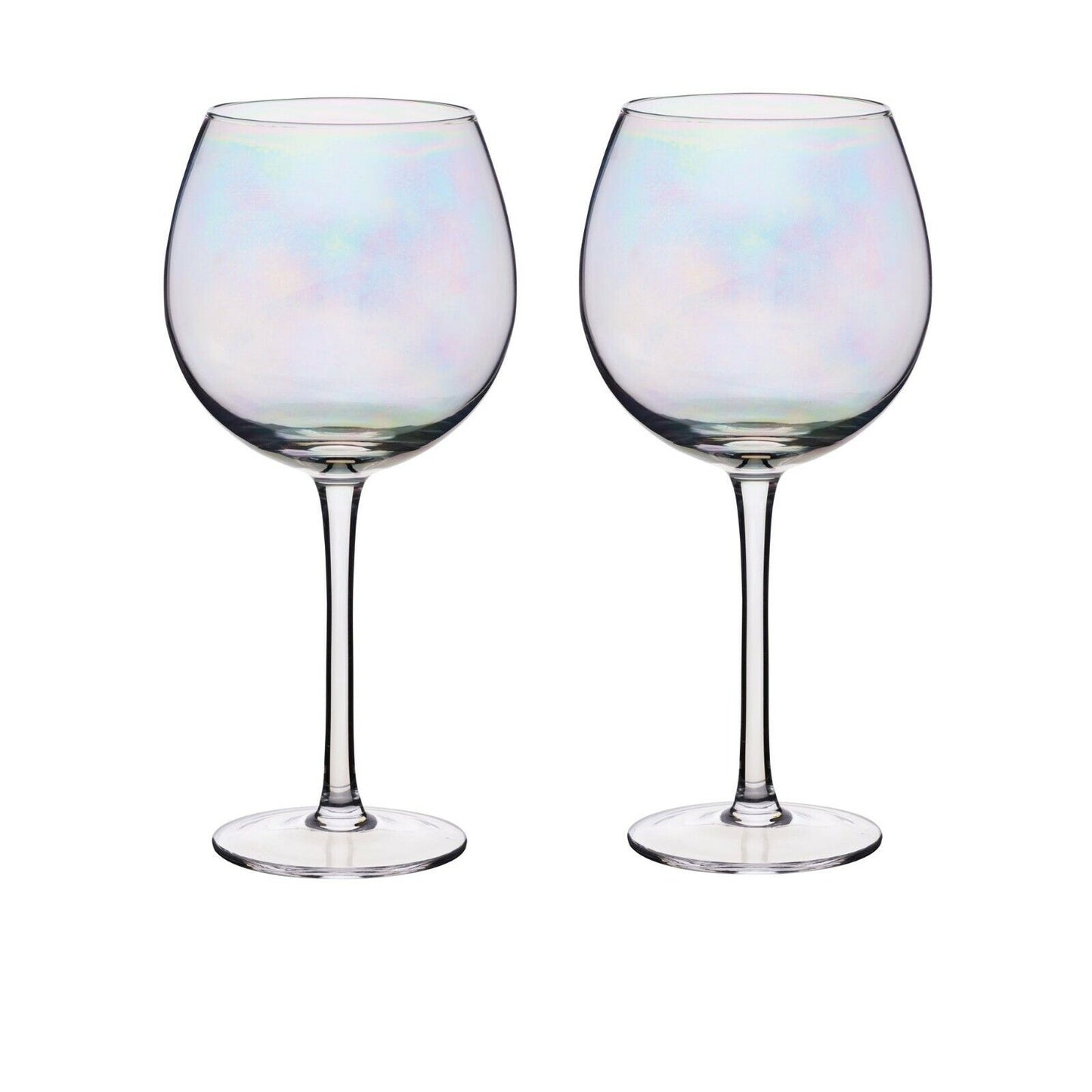 BarCraft Set of Two Iridescent Gin Glasses