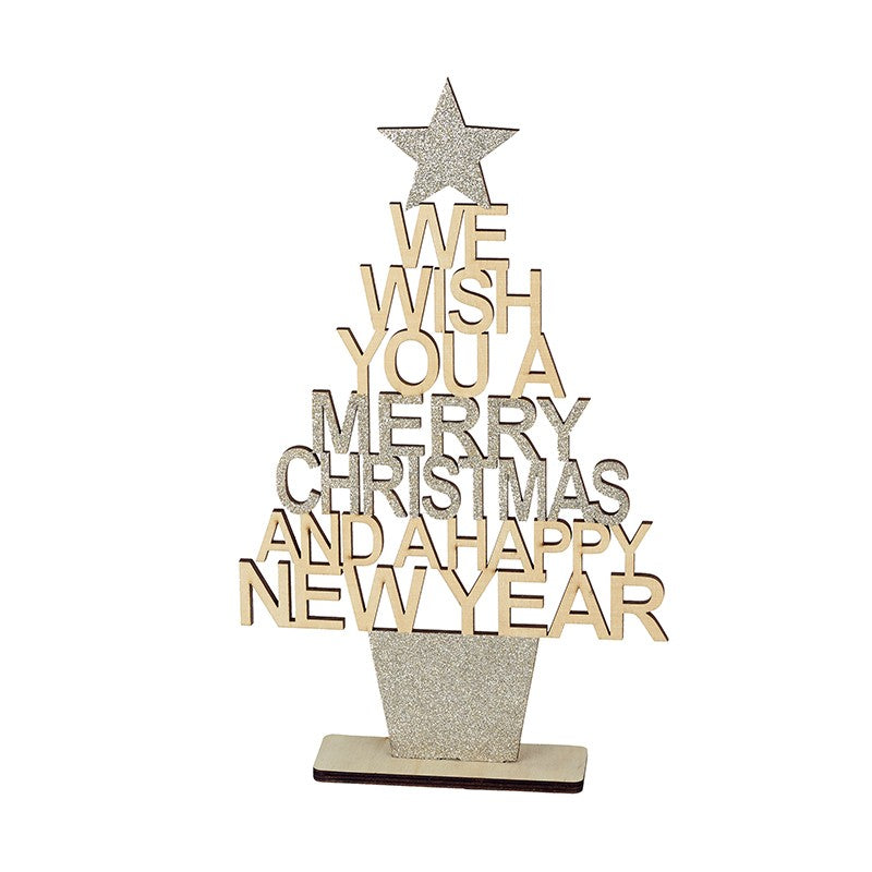 We Wish You A Merry Christmas Tree - 2 Sizes