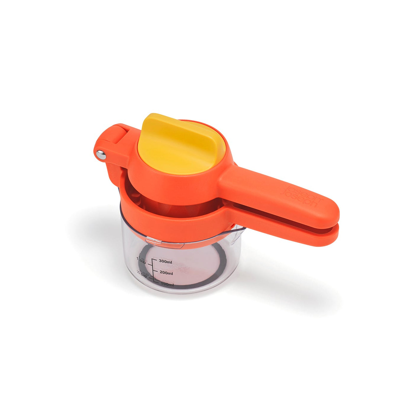 Joseph Joseph JuiceMax Plus Dual-Action Orange Citrus Press with Measuring Cup