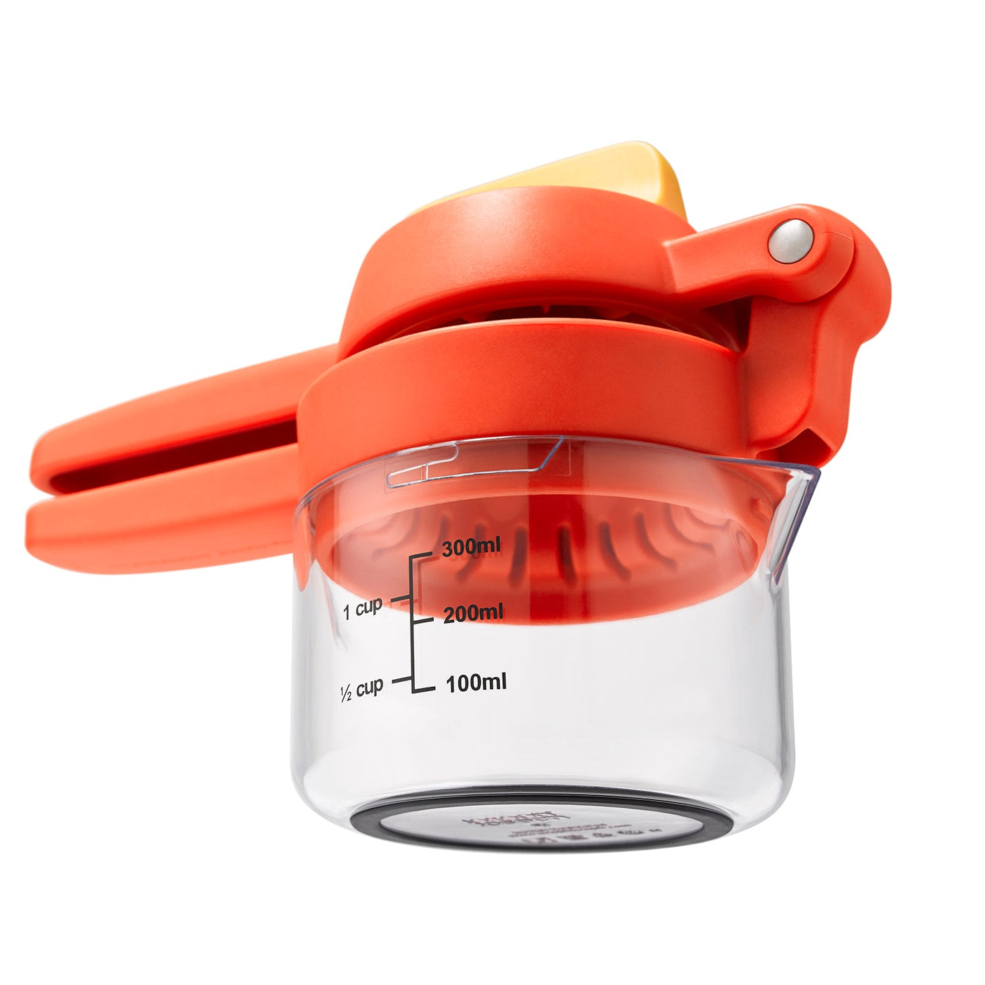 Joseph Joseph JuiceMax Plus Dual-Action Orange Citrus Press with Measuring Cup
