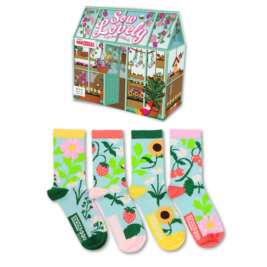 United Oddsocks Sow Lovely Garden Themed Ladies Socks