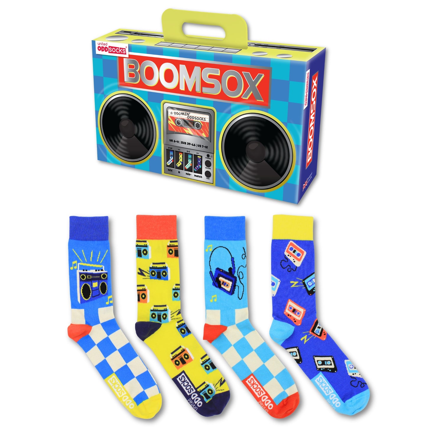 United Oddsocks BOOMSOX Men Size 6 -11
