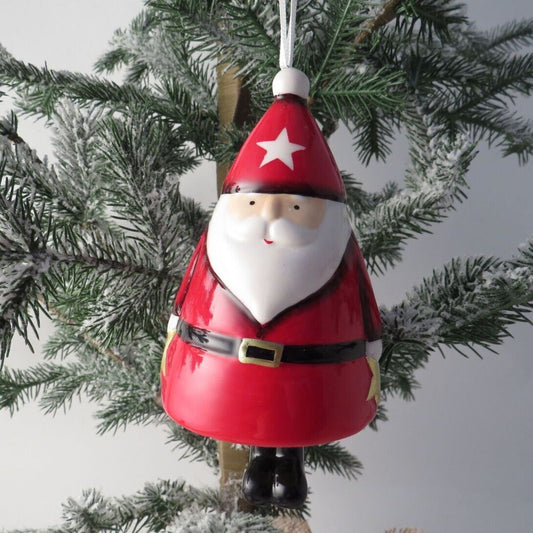 Santa Bell Shaped Hanging Decoration