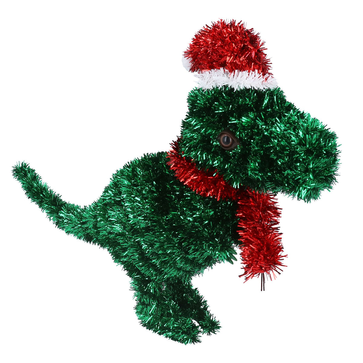 Gisela Graham Tinsel T-Rex Christmas Ornament 38.5cm