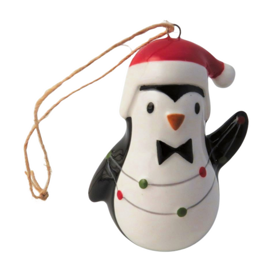 Penguin with Bow Tie Hanging Decoration