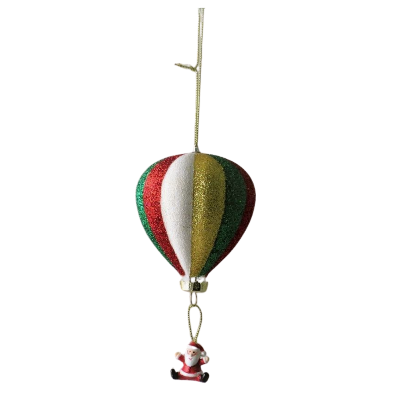 Santa Hot Air Balloon Hanging Christmas Decoration