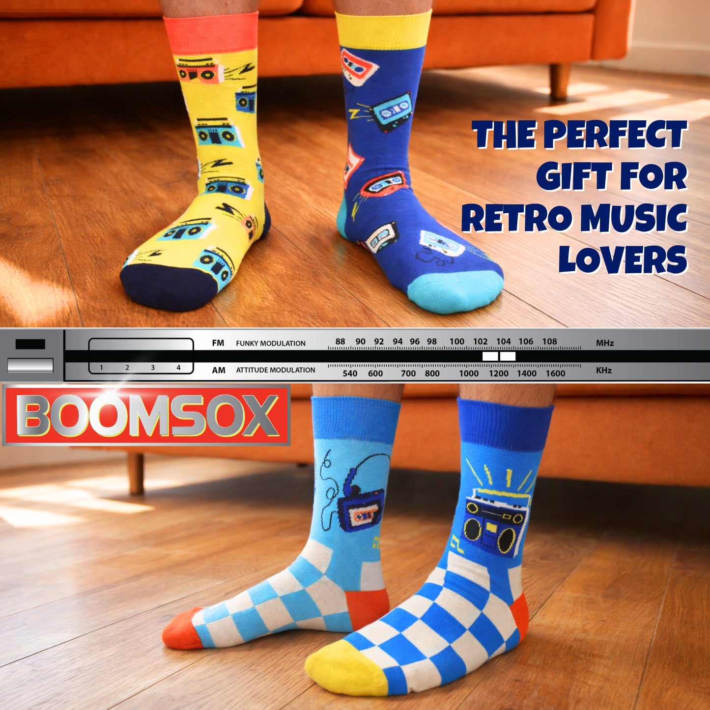 United Oddsocks BOOMSOX Men Size 6 -11