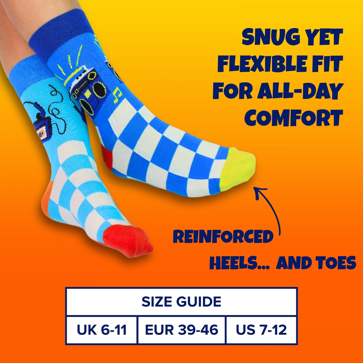 United Oddsocks BOOMSOX Men Size 6 -11