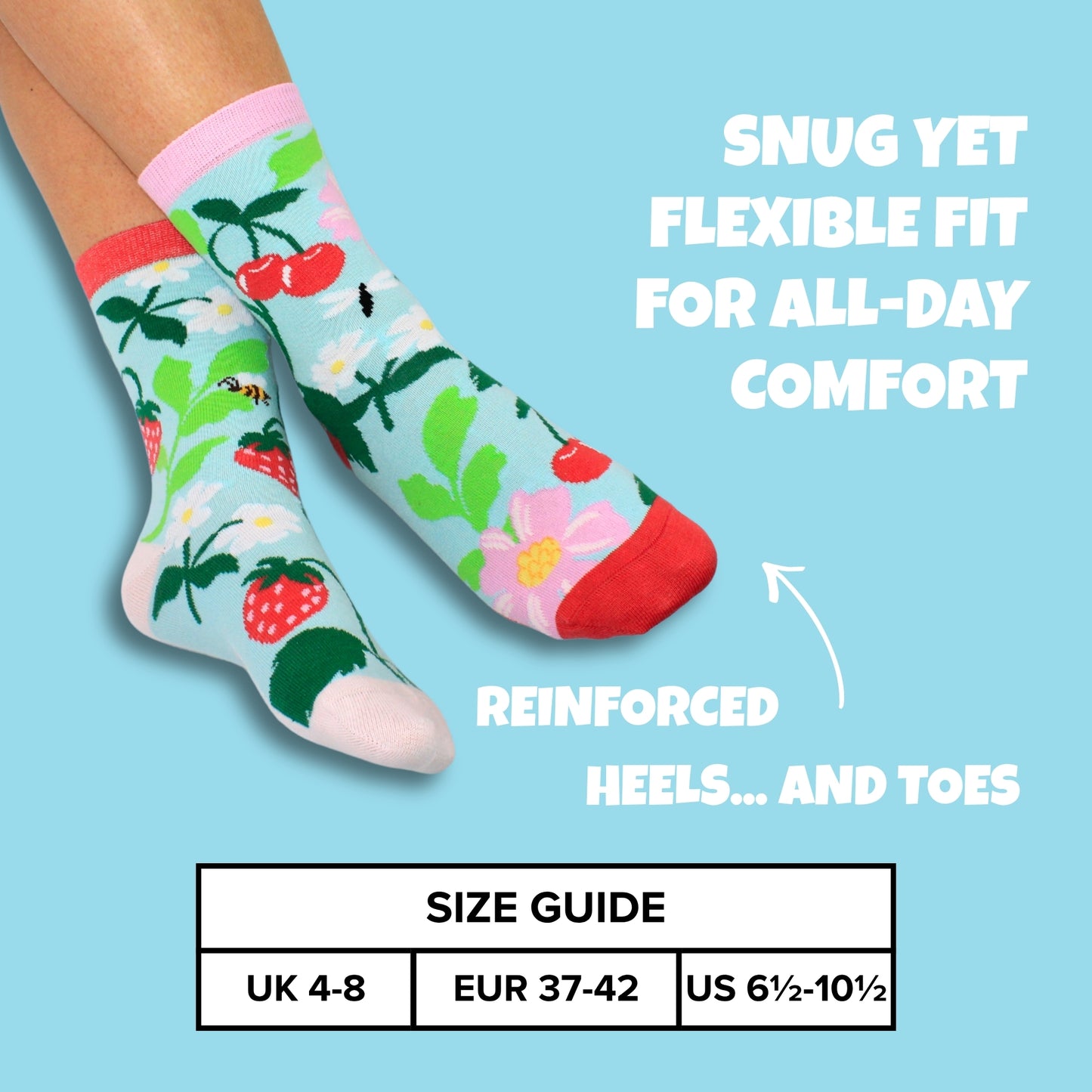 United Oddsocks Sow Lovely Garden Themed Ladies Socks