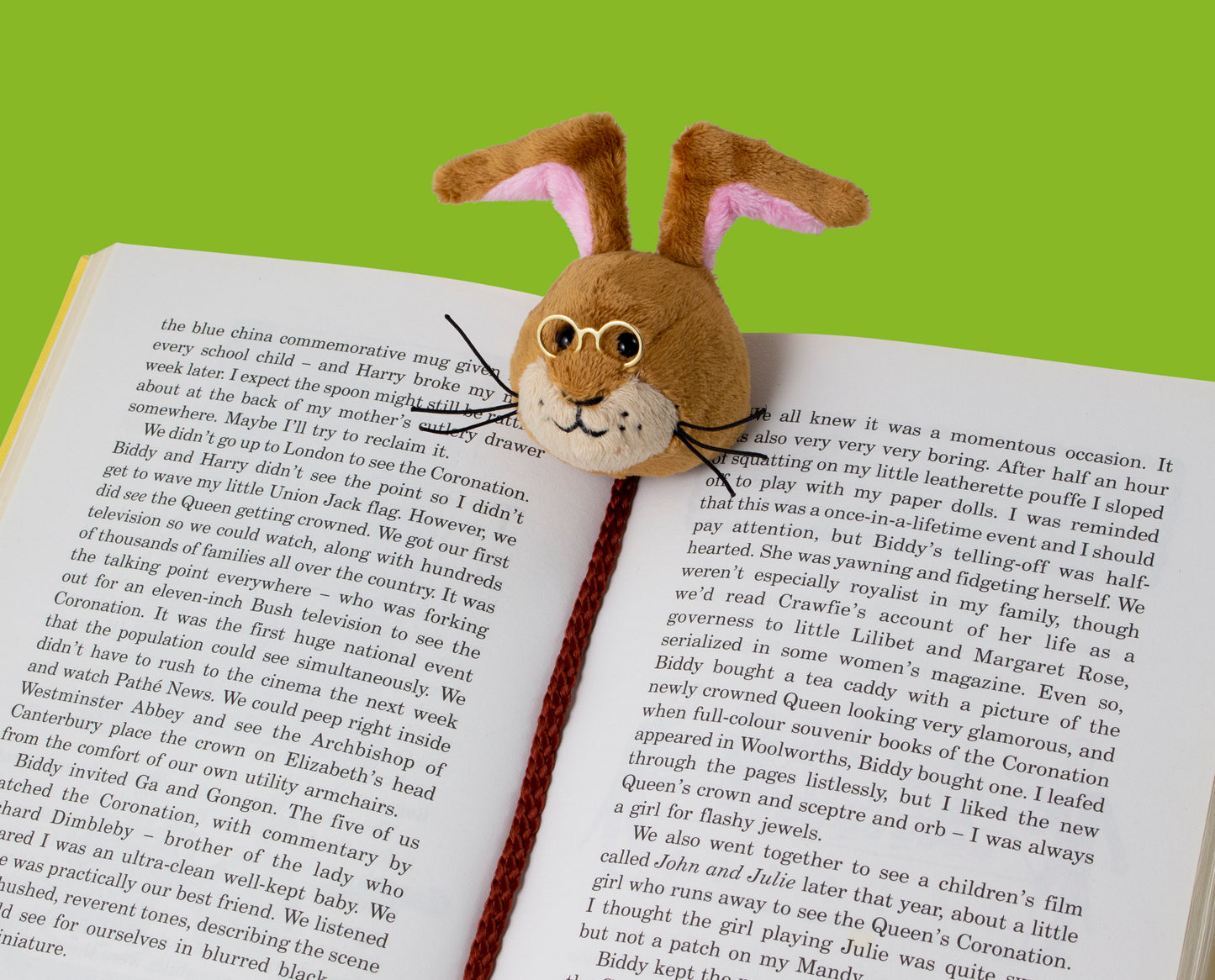 Rabbit Book Tails Book Mark