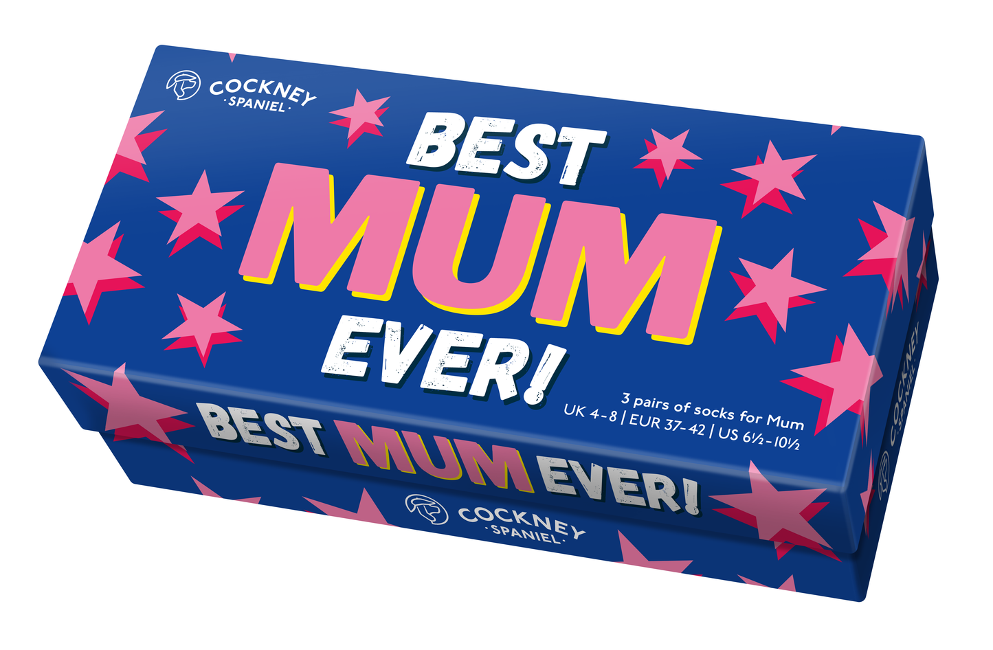 United Oddsocks Best Mum Ever 3 Pairs of Socks Gift Box-Ladies