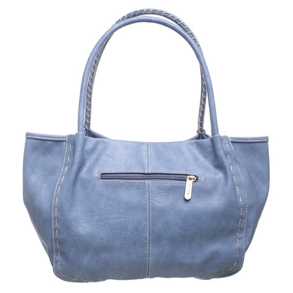 Bessie London Button Bag - Klein Blue