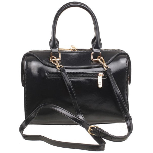 Bessie London Weave Handbag Tan
