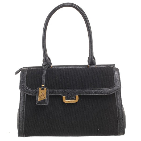 Bessie London Tote Handbag in Black