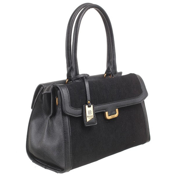Bessie London Tote Handbag in Black