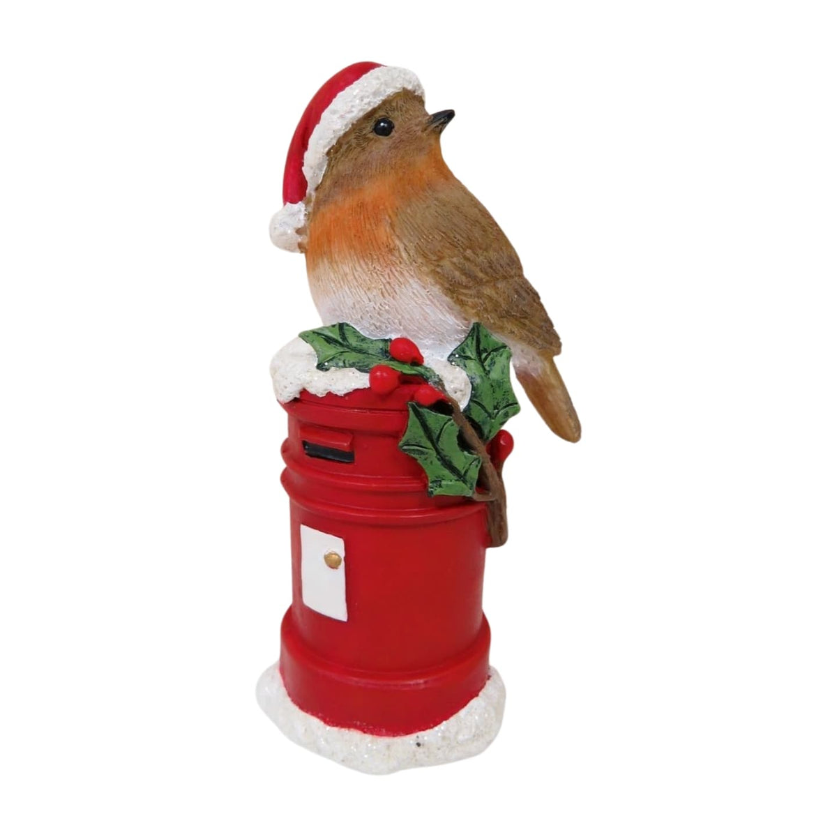 Christmas Robin on Red Post Box