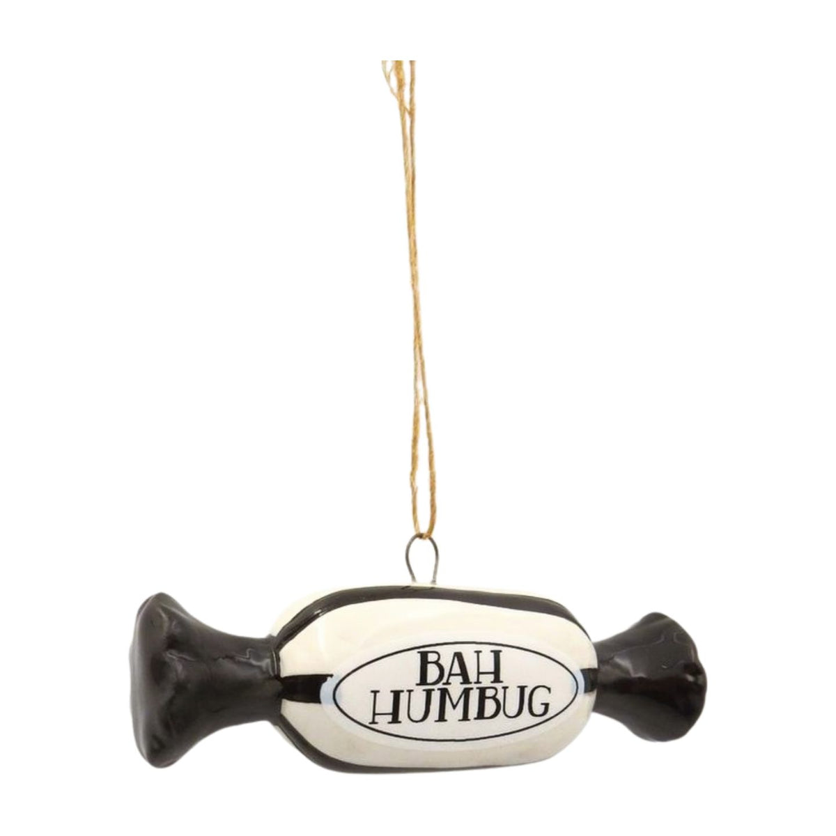Ceramic Humbug Sweet Christmas Tree Decoration 8cm by Giftware Trading