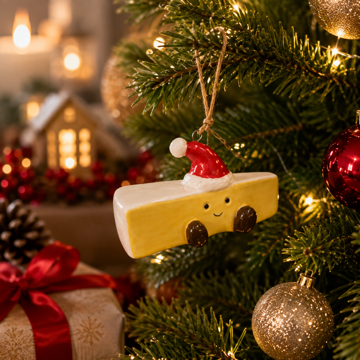 Christmas Brie Tree Decoration