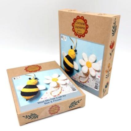 Corinne Lapierre Felt Bee and Flower Sewing Craft Mini Kit