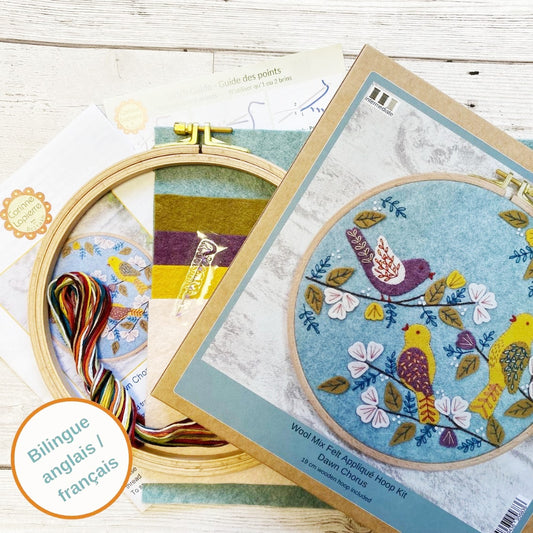 Corinne Lapierre Dawn Chorus Felt Appliqué Hoop Kit