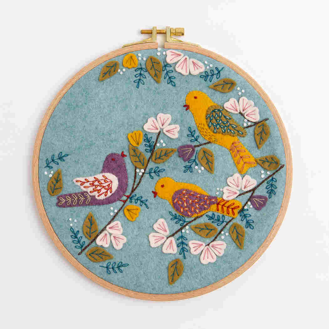 Corinne Lapierre Dawn Chorus Felt Appliqué Hoop Kit