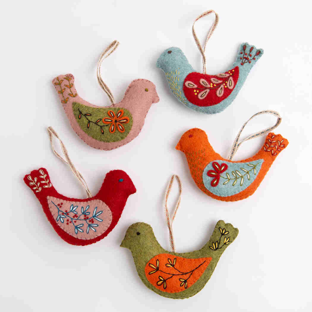 Folk Birds Felt Craft Kit By Corinne Lapierre