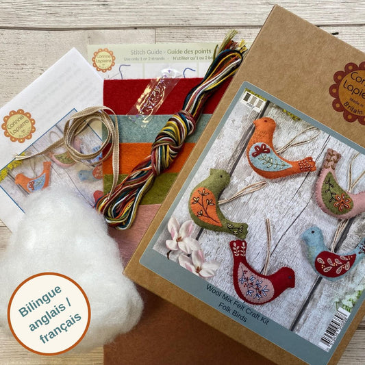 Folk Birds Felt Craft Kit By Corinne Lapierre